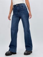Jeans loose fit basic albastru - imagine 3