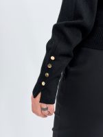 Cardigan din tricot cu nasturi aurii - imagine 20
