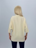 Pulover maletă cu model floral aplicat - imagine 3