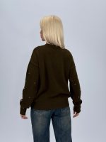 Pulover din tricot cu ștrasuri aplicate - imagine 13