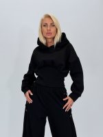 Set din jerse cu hanorac corsetat și pantalon - imagine 29