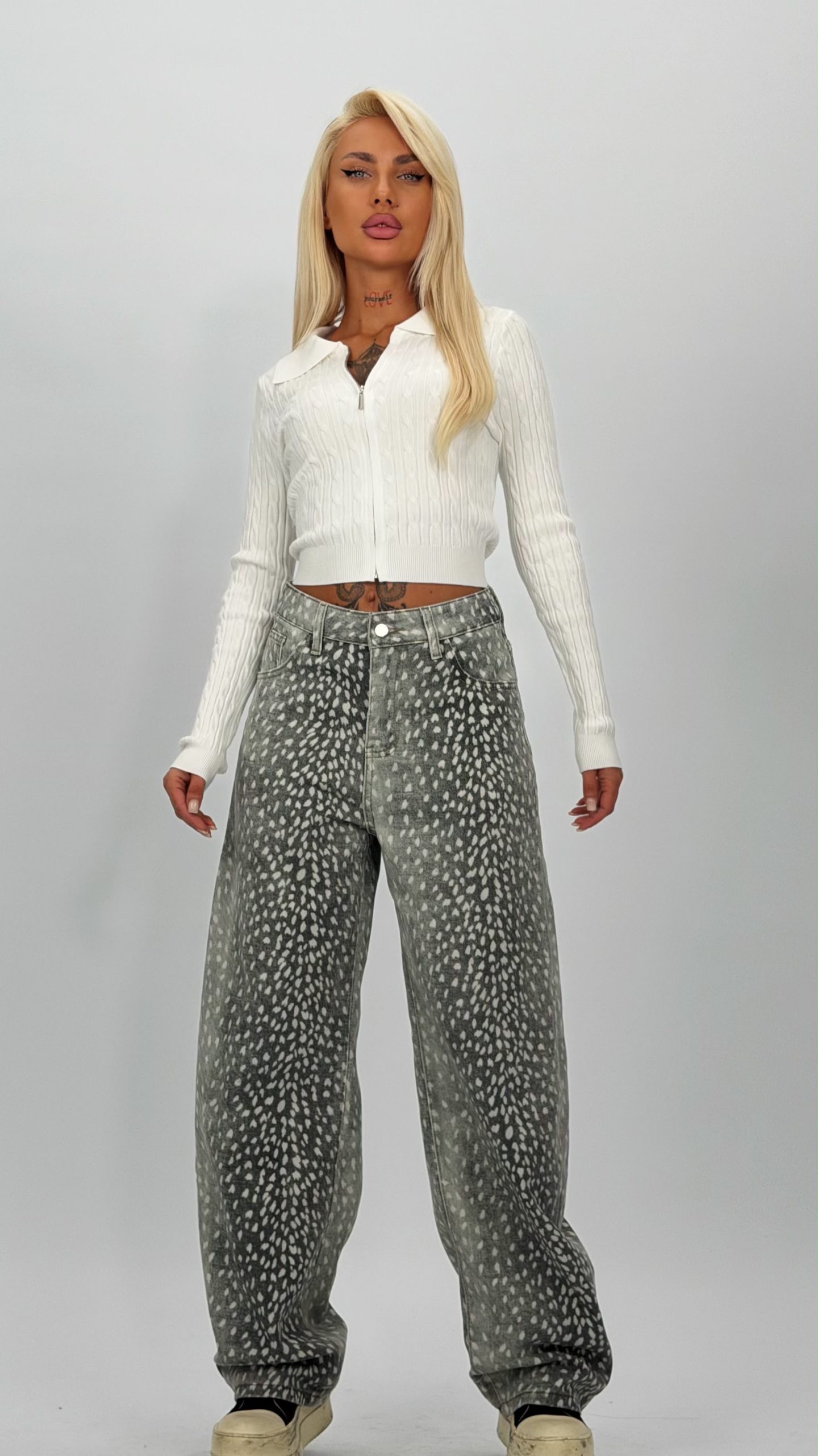 dc88546d-913a-48de-a3d1-c54be1f144ad Jeans | Blug wide leg imprimat - imagine 1