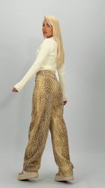 Jeans | Blug wide leg imprimat - imagine 10