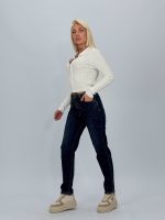 Jeans | Blug slim fit cu ștrasuri - imagine 2