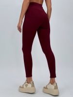 Pantalon colant plușat cu fermoar - imagine 14