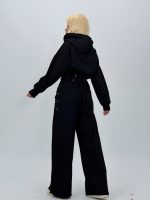 Set din jerse cu hanorac corsetat și pantalon - imagine 26