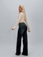 Jeans | Blug drept wide leg - imagine 4