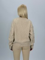 Pulover din tricot cu ștrasuri aplicate - imagine 7