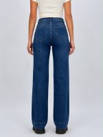 Jeans | Blug loose fit basic albastru - imagine 2