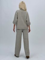 Set pantalon și pulover cu mânecă 3/4 din tricot - imagine 6