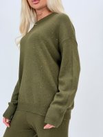 Set pulover și pantalon din tricot cu paiete - imagine 21