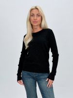 Pulover din tricot cu model torsade și lurex - imagine 17