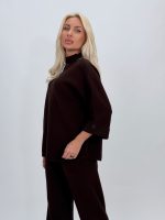 Set pantalon și pulover cu mânecă 3/4 din tricot - imagine 18