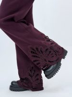 Set pulover și pantalon din tricot cu broderie - imagine 20