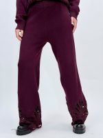Set pulover și pantalon din tricot cu broderie - imagine 19