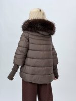 Jachetă din fâș cu mâneci din tricot - imagine 11
