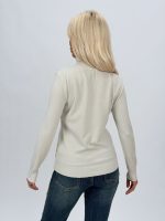 Pulover cu lurex disponibil în culoarea bej