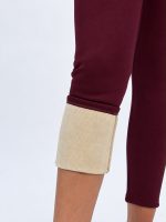 Pantalon colant plușat - imagine 6