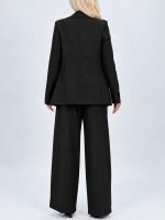 Sacou office basic purtat cu pantaloni, vedere frontală
