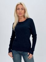 Pulover din tricot cu model torsade și lurex - imagine 9