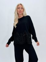 Set pulover și pantalon din tricot cu broderie - imagine 24
