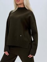 Set pantalon și pulover maletă din tricot - imagine 17