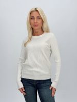 Pulover din tricot cu model torsade și lurex