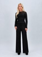 Pantalon din tricot cu lurex - imagine 11