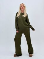 Set pulover și pantalon din tricot cu paiete - imagine 19