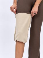 Pantalon colant plușat evazat - imagine 10
