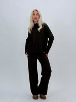 Set pantalon și pulover maletă din tricot - imagine 15
