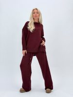 Bluză tricotată cu croială feminină, vedere spate