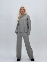 Set pantalon și pulover maletă din tricot - imagine 27