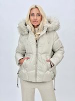 Jachetă din fâș cu șnur lateral, culoare bej, croială modernă