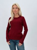 Pulover din tricot cu model torsade și lurex - imagine 6