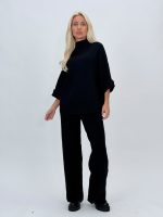 Set pantalon și pulover cu mânecă 3/4 din tricot - imagine 23
