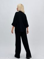 Set pantalon și pulover cu mânecă 3/4 din tricot - imagine 28