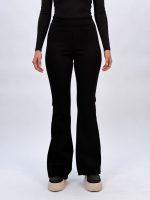 Pantalon colant evazat negru CATO, croială modernă și elegantă