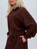 Set hanorac și pantalon cu ștrasuri - imagine 13