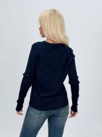Pulover din tricot cu model torsade și lurex - imagine 12