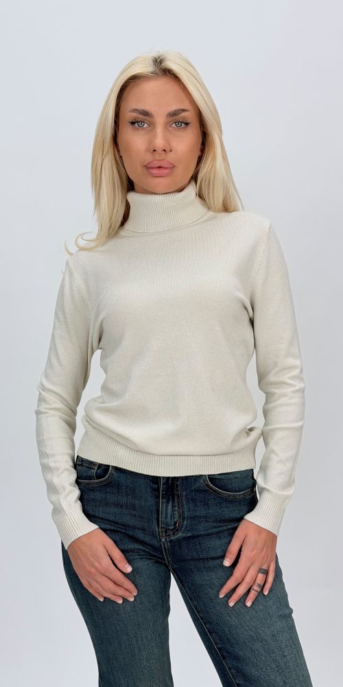 Pulover helancă cu lurex din colecția nouă CATO