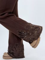 Set pulover și pantalon din tricot cu broderie - imagine 34