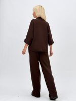 Set pantalon și pulover cu mânecă 3/4 din tricot - imagine 22