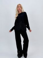 Set pulover și pantalon din tricot cu broderie - imagine 22