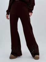 Set pulover și pantalon din tricot cu broderie - imagine 33