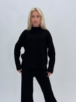 Set pantalon și pulover maletă din tricot - imagine 23