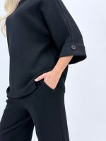 Set pantalon și pulover cu mânecă 3/4 din tricot - imagine 26