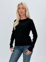 Pulover din tricot cu model torsade și lurex - imagine 18