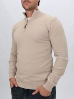 Pulover din tricot cu fermoar scurt - imagine 2