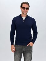 Pulover din tricot cu fermoar scurt - imagine 12